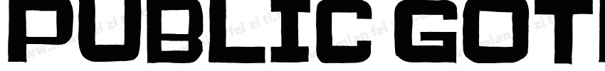 PUBLIC GOTHIC字体转换
